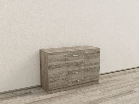Комод Standart "К4+2D" 1200x450x800 (Сонома трюфель)
