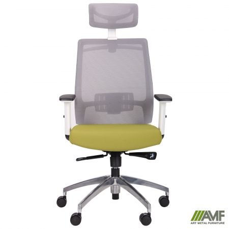 Крісло AMF Install White Alum Grey/Green 544873