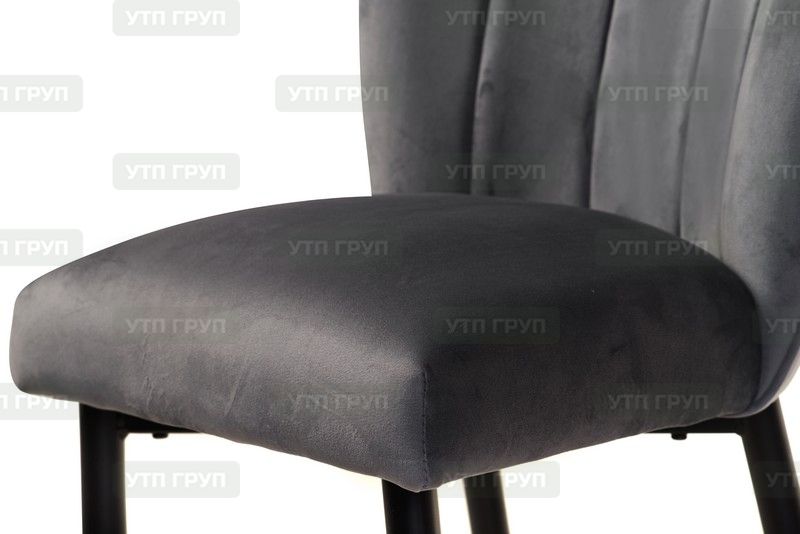 Напівбарний стілець B-126 сірий вельвет