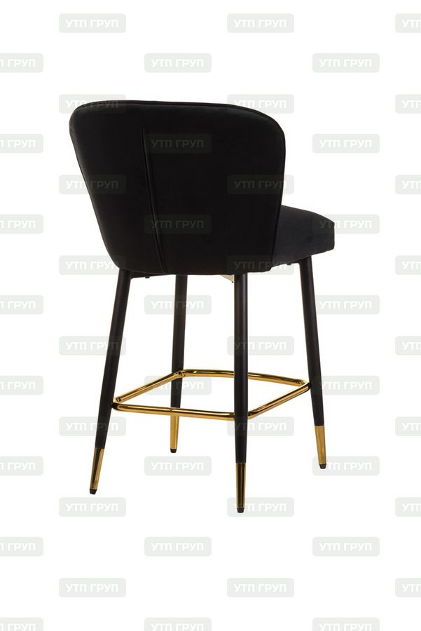 Полубарный стул B-126 черный вельвет