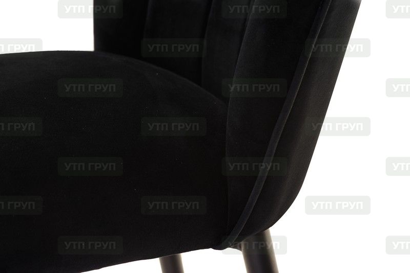 Напівбарний стілець B-126 чорний вельвет