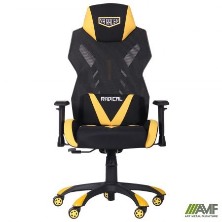 Кресло AMF VR Racer Radical Wrex черный/желтый 545595