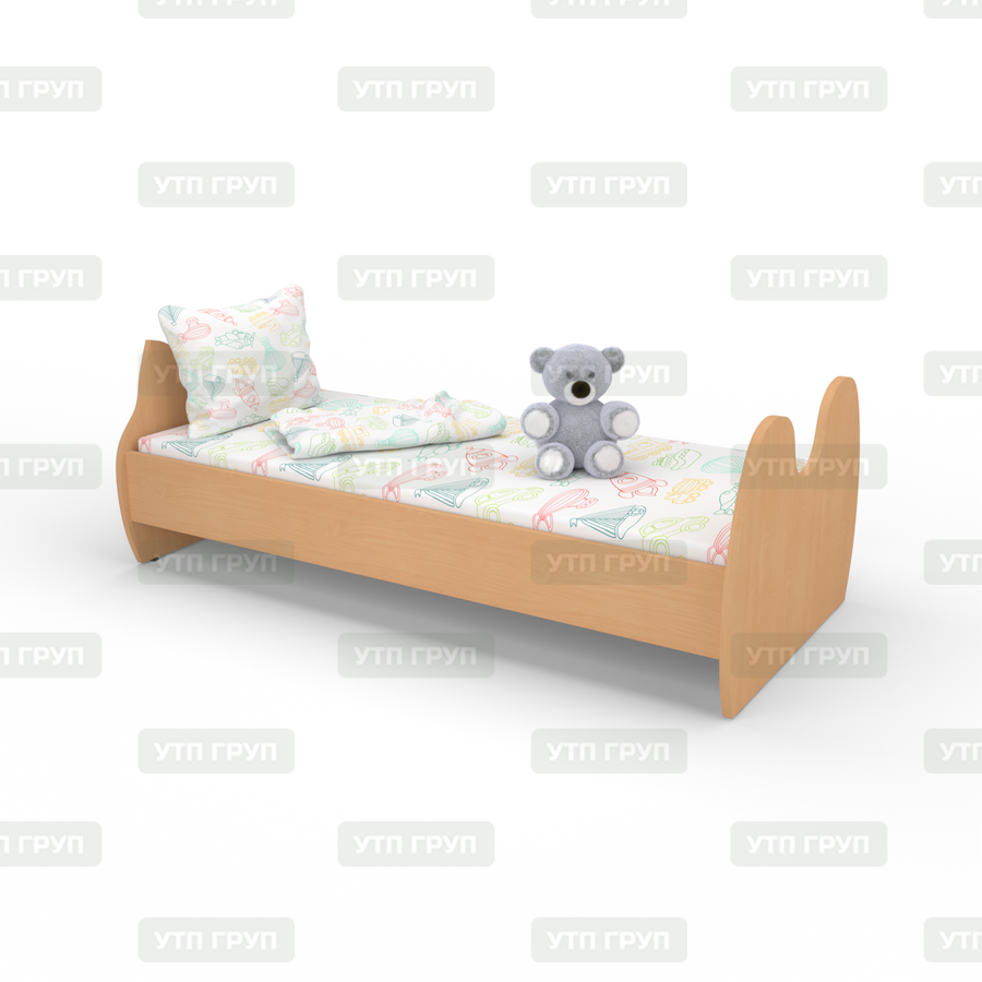 Ліжко дитяче з фігурною спинкою 690x1438x620