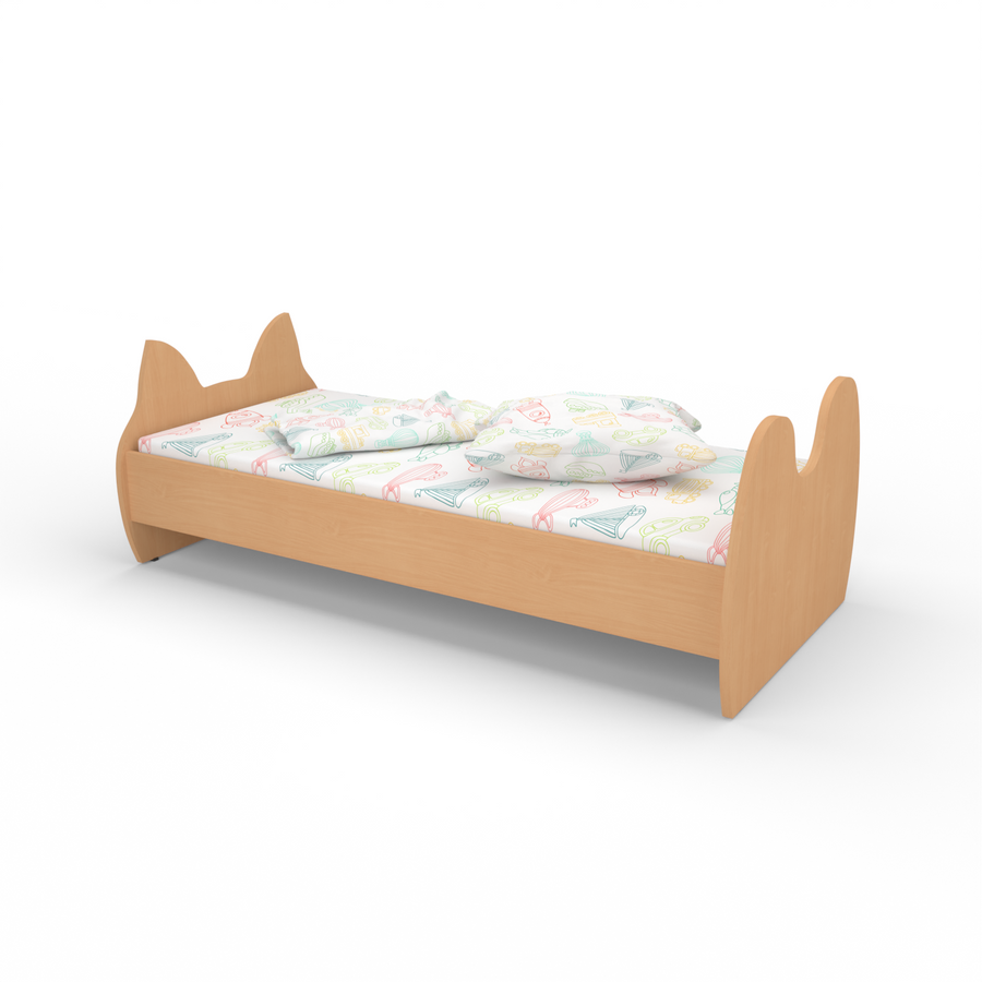 Кровать детская с фигурной спинкой 690x1438x620