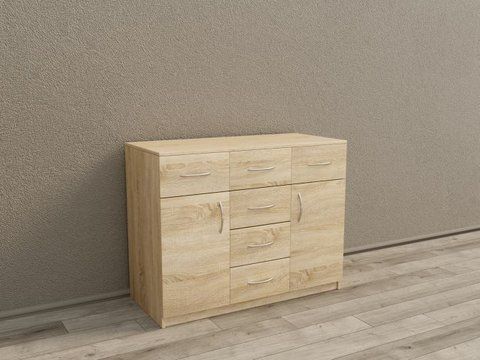 Комод Standart "К6+2D" 1200x450x800 (Дуб сонома)