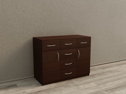 Комод Standart "К6+2D" 1200x450x800 (Венге магия)