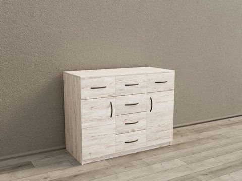 Комод Standart "К6+2D" 1200x450x800 (Аляска)