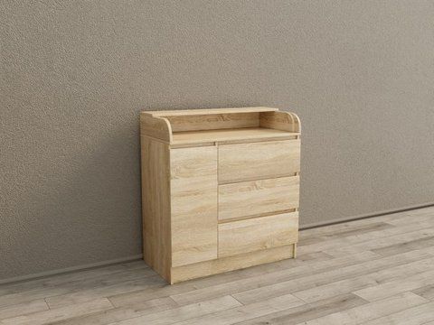 Комод пеленальний Line "КPF3+1D (Дуб сонома)
