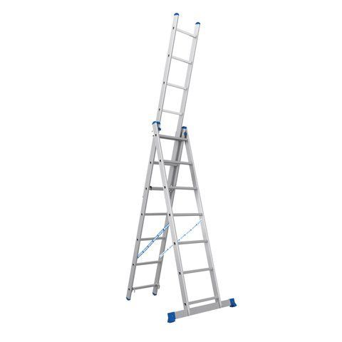 Лестница алюминиевая трехсекционная 3х7 (3.93 м)