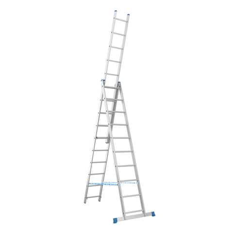 Лестница алюминиевая трехсекционная 3х10 (5.6 м)