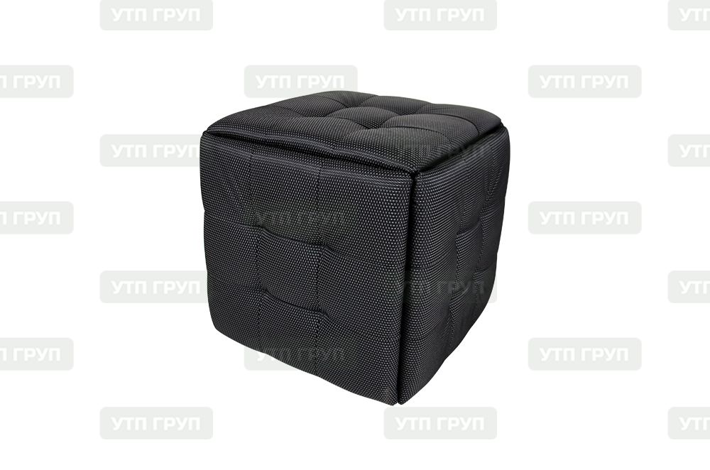 Пуф "Куб" 5 в1 (тканевой черный) ()