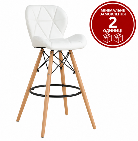 Стілець Стар H барний високий білий
