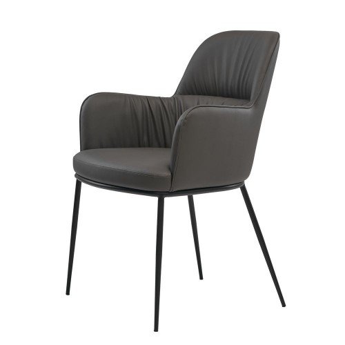 Sheldon крісло екошкіра сірий графіт (112831)
