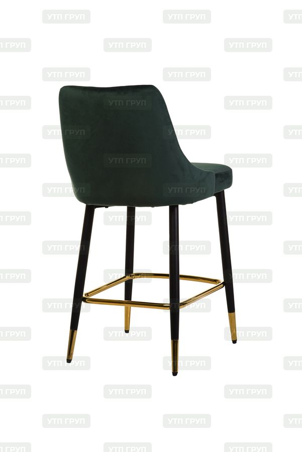 Полубарный стул B-128 изумрудный вельвет.