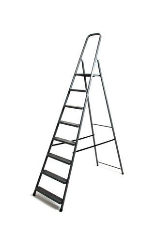 Стремянка стальная STD8-125, односторонняя, 8 ступеней, 125 кг, 2.43 м