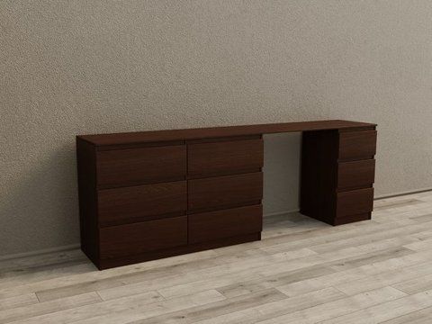 Комод Line "КF6+F3" 2300x450x780 (Венге магія)