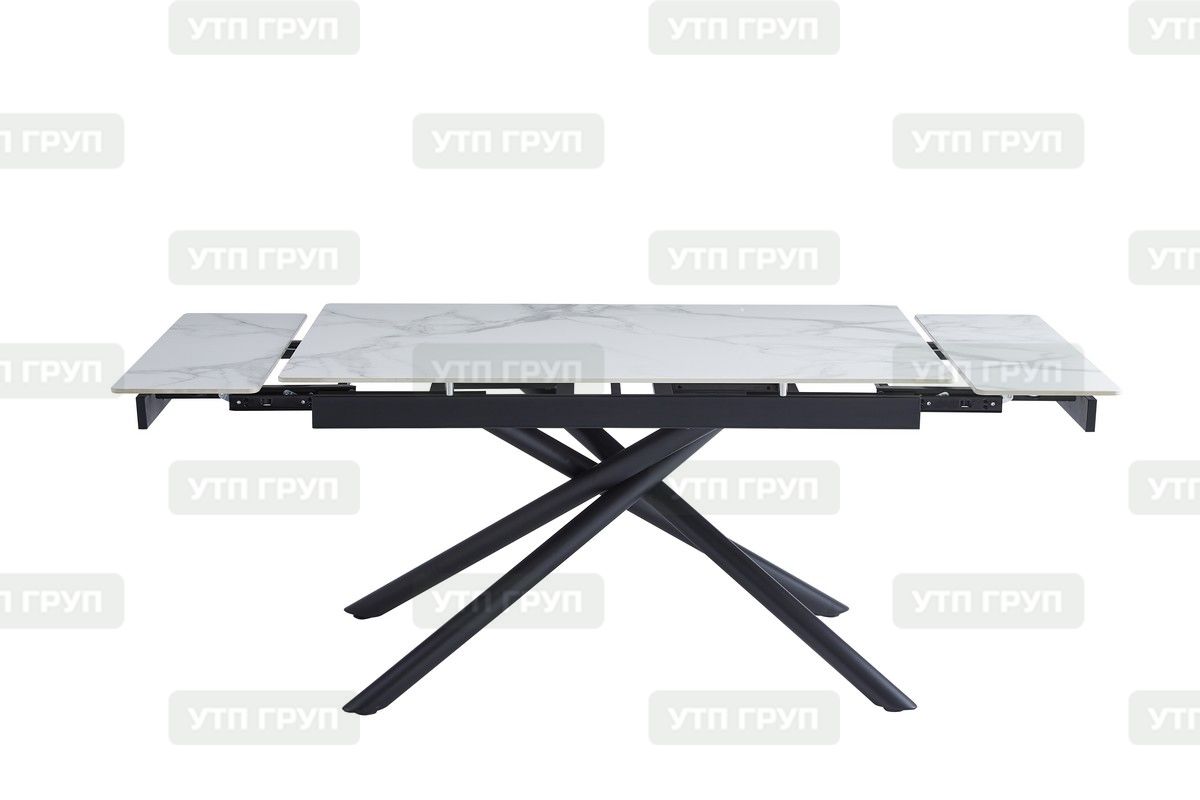 Обеденный стол TML-819-1 (вайт клауд/черный)
