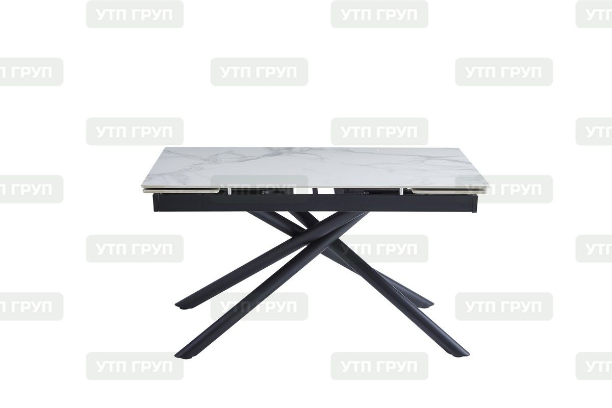 Обеденный стол TML-819-1 (вайт клауд/черный)