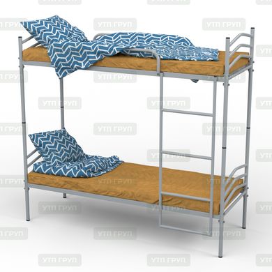 Ліжко металеве з дробиною двоярусне 2000x800