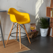 Стілець Тауер Вуд Eames барний високий жовтий