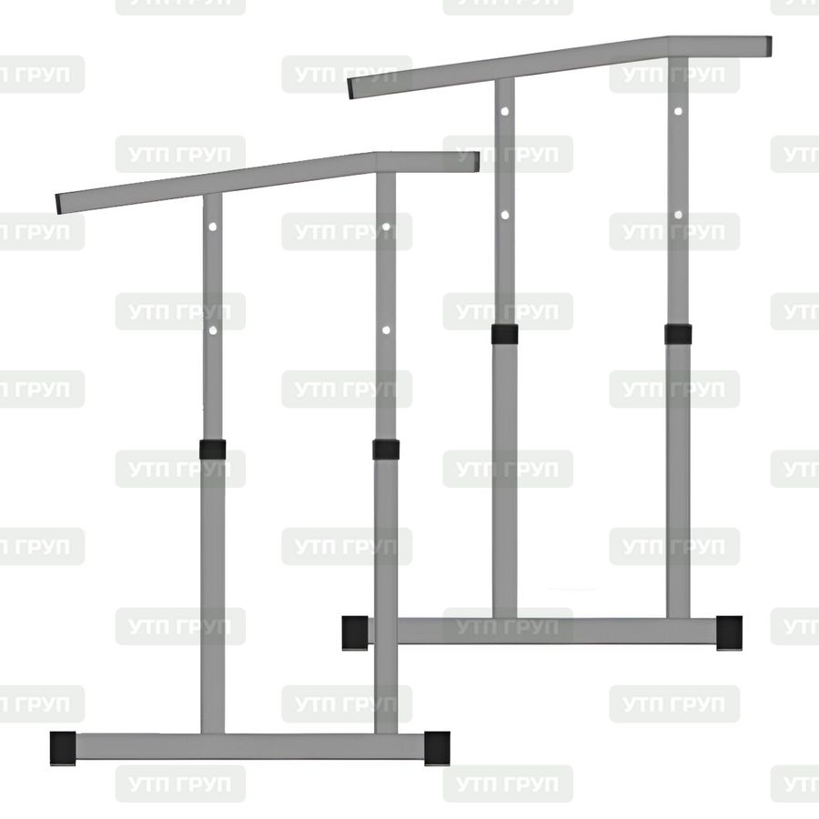 Каркас стол регулируемый по высоте, 4-6 рост. гр. с наклоном и площадкой серый