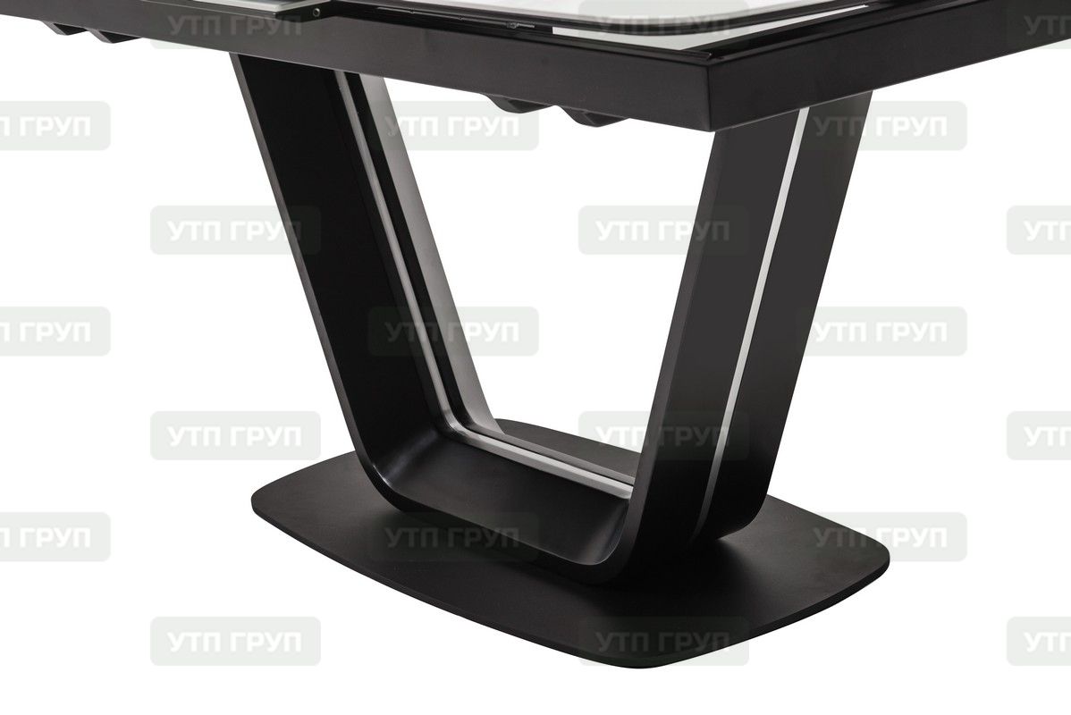 Стол обеденный TML-870 (белый мрамор/черный)