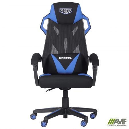Кресло AMF VR Racer Radical Garrus черный/синий 545591