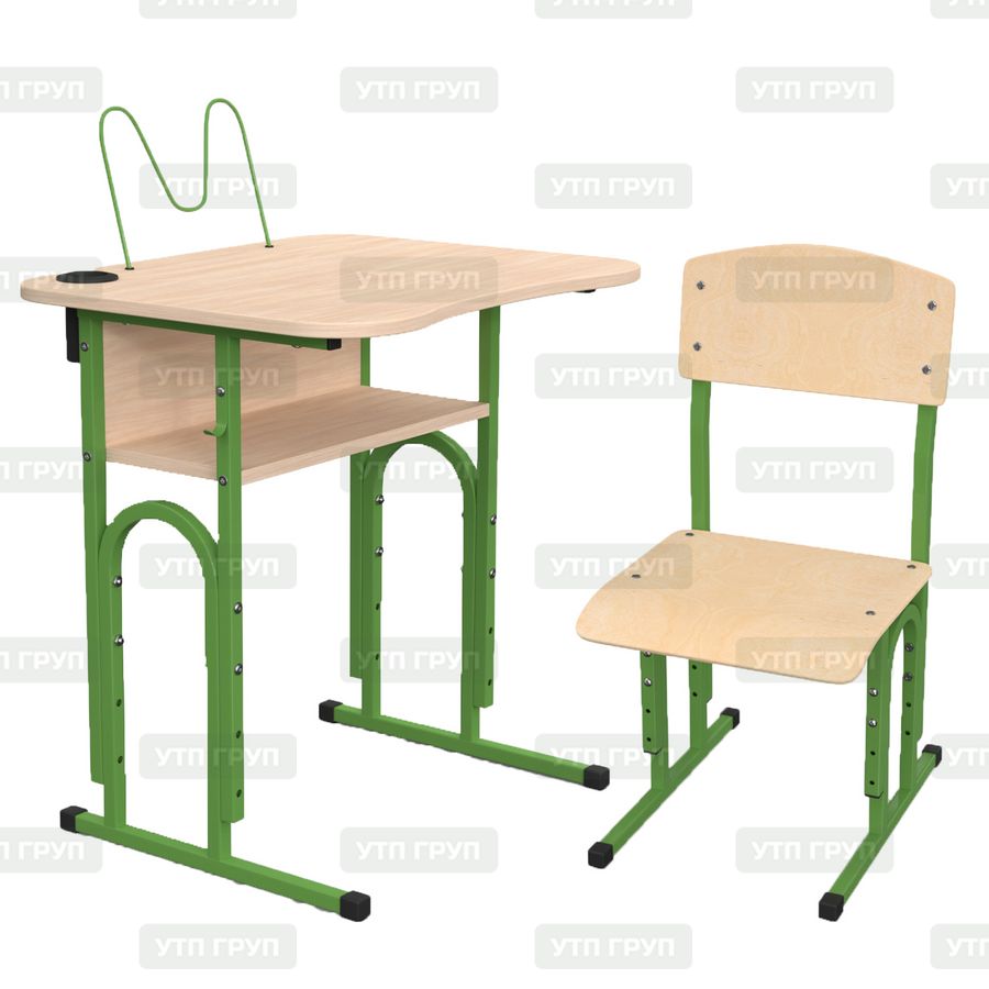 Комплект парта школьника для дома "Модель 05" 600x500 + стул (1-11 класс)