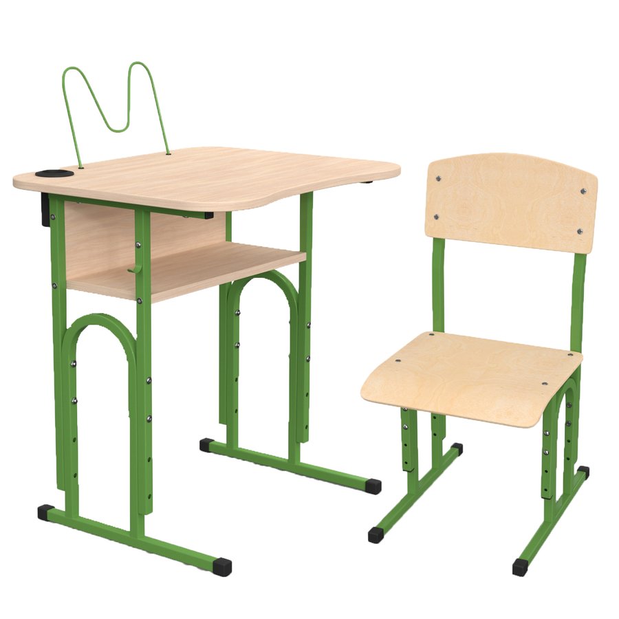 Комплект парта школяра для дому "Модель 05" 600x500 + стілець (1-11 клас)